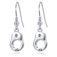 1pc Punk Earring Handcuff Titanium Personality Earring