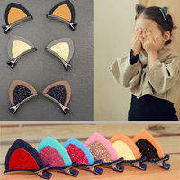1Pc Three-Dimensional Headwear Cute Cat Ears Hairpin Baby Children Hair Ornaments