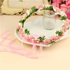 1pcs Girl Rose Flower Crown Headband Wedding Prom Beach Floral Garland Hairband