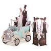 1Pcs Laser Cut Stereo 3D Creative Wedding Greeting Pop Up Cards Wedding Invitation Postcard