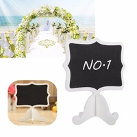 1Pcs Mini Wooden Small Wedding Blackboard Message Table Number Chalkboard