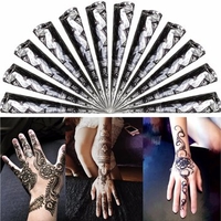 1Pcs Natural Herbal Black Henna Paste Cone Temporary Tattoos Body Art