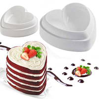 1PCS Non-Stick Silicone Love Heart Shape Cake Mold Amore Baking Chocolate Jelly