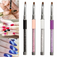 1Pcs Plastic Handle Nail Art Crystal Gel Pen Brush