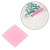 1Pcs Professional Rhinestone Picker Gel Diamonte Nail Art Tips Uses Manicure Pedicure Tool Pink