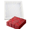 1PCS Silicone 3D Geometric Square Mold Cake Decorating Baking Tools Chocolate Mold