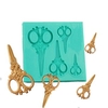 1Pcs Silicone Scissors Cake Fondant Mold Chocolate Jelly Mould DIY Cake Baking Decorating Tools