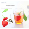 1PCS Silicone Strawberry Filter For Tea & Coffee Drinkware