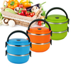 2 Layers 3 Styles Stainless Steel Lunch Box