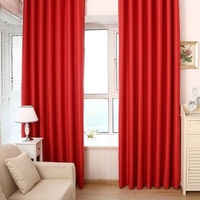 2 Panels 100x215cm Solid Color Black Out Window Curtain Bedroom Living Room Window Shutter Blinds