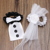 2 Pcs Bridegroom&Bride Type Wine Glass Cover Wedding Party Decoration
