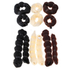 2 Pcs Elegant Hairstyle Bun Maker Hair Curlers Donut Shaper 3 Colors