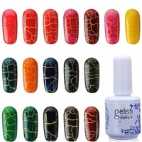 20 Colors DIY Phototherapy Crack Glue Nail Art Soak Off UV Gel Polish