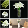 20 Heads Calla Lily Bridal Wedding Bouquet Latex Real Touch Artificial Flower Bouquets Home Decor