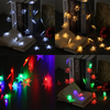 20 LED Snowflake Fairy String Curtain Window Light Christmas Wedding Party Home Decor