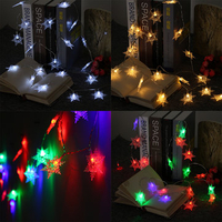 20 LED Snowflake Fairy String Curtain Window Light Christmas Wedding Party Home Decor