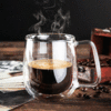 200ml Double Wall Glass Cup Transparent Double Glass Coffee Cup Glassware Mugs