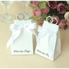 20PCS 100PCS White Diamond Ring Style Gift Box Candy Favors Paper Bag Wedding Party Accessories