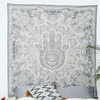 210*145cm Hand Indian Ethnic Mandala Bedspread Throw Mat Wall Hanging Tapestry Rug Decor