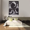210*146cm Moon Wolf Mandala Print Tapestry Wall Hanging Beach Towel Bohemian Bedspread