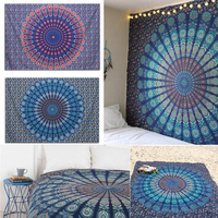 210x145cmIndian Ethnic Mandala Wall Hanging Tapestry Throw Mat Bohemian Dorm Bedspread