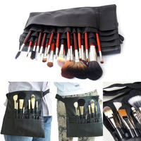 22 Pockets Professional Makeup Brushes Apron Bag Artist Belt Strap Holder Cosmetic Storage Portable