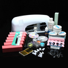 220V 9Watt Professional UV Gel Lamp Dryer Nail Art Manicure Tips Brush Set Kit