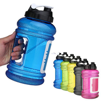 2.2L Big Large BPA Free Sport Gym Training Drink Water Bottle With Storage Case