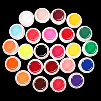 24 Colors Liquid Pure Manicure Nail Art UV Gel Builder Decoration Set