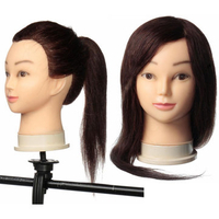 24 Inch Long Hair Salon Practice Models Hairdressing Training Head With Clamp