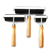 2/4/6Inch Hard Rubber Print Ink Roller Lino Brayer Art Craft Tool
