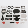 24Pcs Photo Mustache Stick Booth Prop Commencement Party Mask Props Wedding Party Decoration