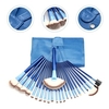 24Pcs Professional Makeup Brushes Set Foundation Eyeshadow Blush Cosmetic Tools Purple Wood Handle