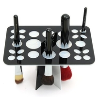 25 Holes Acrylic Makeup Brushes Rack Eyeshadow Pen Dryer Holder Stand