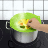 28.5cm Diameter Silicone Pot Cover Steam Lids Stops Oil over Spill Stopper