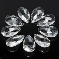 28mm 10pcs DIY Crystal Glass Chandelier Lamp Prisms Parts Hanging Drops Pendants Crystal
