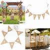 2M Hessian Burlap Fabric Rustic MR MRS Pattern Wedding Banner Bunting Decoration