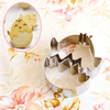 2Pcs Cute Shape Egg Mold Stainless Steel Fried Egg Mold Pancake Ring Bird Heart Bear Apple Bakeware