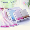 2pcs 34x72cm Combed Yarn Pure Cotton Squishy Face Towels Home Hotel Spa Salon Hand Towel