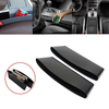 2Pcs Black Car Interior Catch Catcher Storage Organizer Box Seat Slit Pocket Car Storage Container