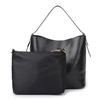 2PCS Bucket Bag PU Leather Pure Color Handbag Shoulder Bags