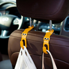 2pcs Car Back Seat Hooks Headrest Hanger Cartoon Hook Holder For Bag Purse Grocer