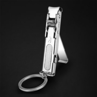 2Pcs EDC Ultra-thin Foldable Keychain Nail Clippers Stainless Steel Hand Toe Cutter Pedicure Manicur