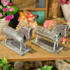 2Pcs Nordic Style Creative Wooden Horse Carving Ornaments Kids Room Home Decoration