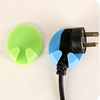 2Pcs Plug Hook Paste Type Electrical Plugs Holders Functional Stickers Home Office Appliances Helper