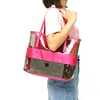 2PCS PVC Transparent Beach Waterproof Storage Bag Crystal Jelly Women Leisure HandBag