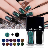 2Pcs/set Professional 8 Colors Star Style Nail Polish Varnish Metallic Shimmer Nails DIY