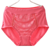 2XL-3XL Women Breathable Milk Silk Panties Soft Lace Mid Waist Underwear