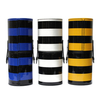 3 Colors Empty Stripe Makeup Brush Case Cosmetic Tool Cup PU Leather Container Portable