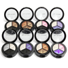 3 Colors Smoky Matte Eye Shadow Palette Cosmetic With Mirror Brush